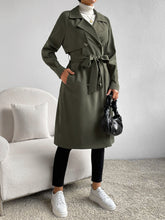 Charger l\'image dans la visionneuse de la galerie, Essnce Lapel Neck Raglan Sleeve Double Breasted Belted Trench Coat