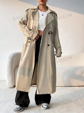 Charger l\'image dans la visionneuse de la galerie, EZwear Double Breasted Belted Trench Coat