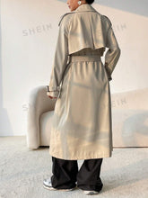 Charger l\'image dans la visionneuse de la galerie, EZwear Double Breasted Belted Trench Coat