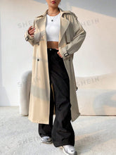 Charger l\'image dans la visionneuse de la galerie, EZwear Double Breasted Belted Trench Coat