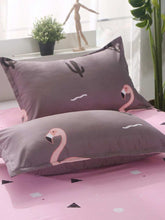 Charger l\'image dans la visionneuse de la galerie, Flamingos & Plant Print Sheet Set