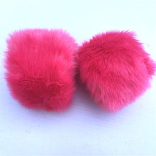 Load image into Gallery viewer, 1 pair Women Fashion Winter Warm Faux Fur Elastic Wrist Slap On Cuffs Ladies Solid Color Arm Warmer Plush Wrist Protector