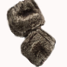 Load image into Gallery viewer, 1 pair Women Fashion Winter Warm Faux Fur Elastic Wrist Slap On Cuffs Ladies Solid Color Arm Warmer Plush Wrist Protector
