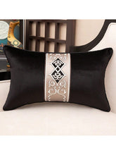 Charger l\'image dans la visionneuse de la galerie, 1pc black white luxury embroidery velvet cushion cover 30x50 45x45 50x50 decorative patchwork high-end sofa pillow cover decor pillowcase