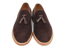 Load image into Gallery viewer, Paul Parkman Men&#39;s Tassel Loafer Brown Suede Shoes (ID#087-BRW)