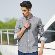 Charger l\'image dans la visionneuse de la galerie, Pioneer Camp casual shirt men brand clothing 2019 new long sleeve slim fit solid male shirt