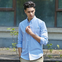 Charger l\'image dans la visionneuse de la galerie, Pioneer Camp casual shirt men brand clothing 2019 new long sleeve slim fit solid male shirt