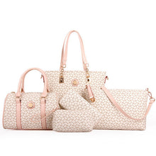 Load image into Gallery viewer, Women's Tote / Clutch / Shoulder Messenger Bag Bag Sets PU(Polyurethane) Solid Colored 4 Pieces Purse Set Brown / Blue / Pink