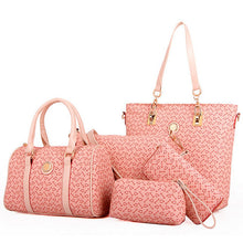 Load image into Gallery viewer, Women's Tote / Clutch / Shoulder Messenger Bag Bag Sets PU(Polyurethane) Solid Colored 4 Pieces Purse Set Brown / Blue / Pink