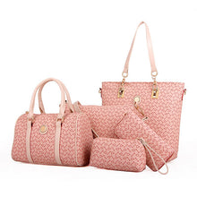 Load image into Gallery viewer, Women's Tote / Clutch / Shoulder Messenger Bag Bag Sets PU(Polyurethane) Solid Colored 4 Pieces Purse Set Brown / Blue / Pink