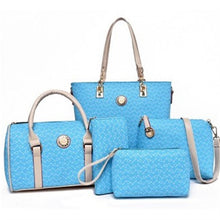 Load image into Gallery viewer, Women's Tote / Clutch / Shoulder Messenger Bag Bag Sets PU(Polyurethane) Solid Colored 4 Pieces Purse Set Brown / Blue / Pink