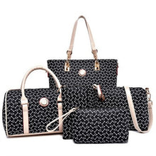 Load image into Gallery viewer, Women's Tote / Clutch / Shoulder Messenger Bag Bag Sets PU(Polyurethane) Solid Colored 4 Pieces Purse Set Brown / Blue / Pink