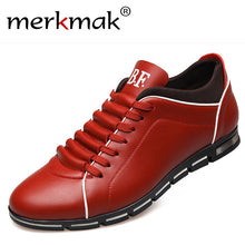 Charger l\'image dans la visionneuse de la galerie, Merkmak Big Size 38-48 Men Casual Shoes Fashion Leather Shoes