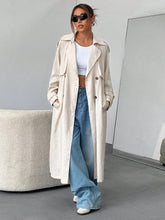 Load image into Gallery viewer, EZwear Double Breasted Belted Trench Coat