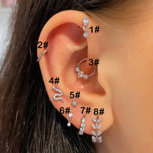 Charger l\&#39;image dans la visionneuse de la galerie, Daith Ear Ring Piercing Earrings for Women Jewelry 2023 1PC Gold Color Star