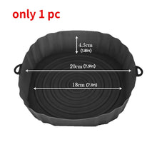 Load image into Gallery viewer, 2pcs Silicone Air Fryers Oven Baking Tray Pizza Fried Chicken Airfryer
