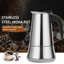 Load image into Gallery viewer, 2/4/6/9/12 Cups Stainless Steel Italian Top Moka Espresso Cafeteira Expresso