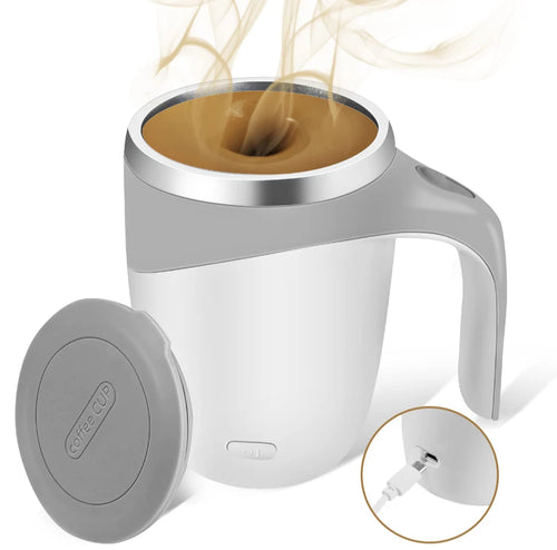 Automatic stirring cup portable rechargeable stainless steel