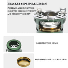 Load image into Gallery viewer, Camping Gear and Accessories Alcohol Stove Outdoor Furnace Portable