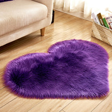 Load image into Gallery viewer, 2021 new home textile Plush living room heart-shaped carpet bedroom bedside mat cute girl style
