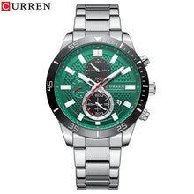 Charger l\'image dans la visionneuse de la galerie, CURREN Men's Fashion Sports Waterproof Stainless Steel Luminous Quartz Watch Classic Business Casual Date Watch reloj hombre
