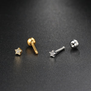 Daith Ear Ring Piercing Earrings for Women Jewelry 2023 1PC Gold Color Star