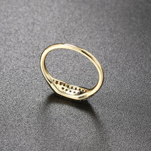 Load image into Gallery viewer, Dainty Minimalist Stacking Ring For Women Trend Cubic Zircon Gold Color Crystal Finger Accessories for Female Jewelry Gift R737