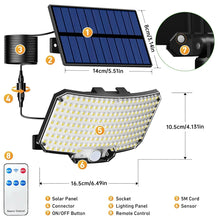 Load image into Gallery viewer, Solar Lights Outdoor 234LED 3 Modes Motion Sensor Flood Lights