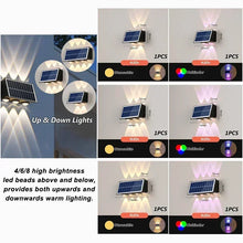 Load image into Gallery viewer, Solar Lights for Outside Solar Fence Lights Outdoor Waterproof