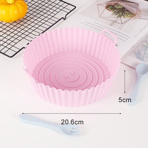 20cm Air Fryers Oven Baking Tray Fried Chicken Basket Mat AirFryer Silicone