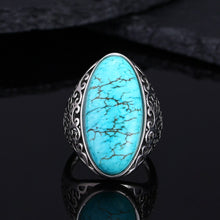 Load image into Gallery viewer, Women&#39;s Ring Silver Ring Fine Jewelry Vintage Turquoise Hollow Elegant Ring