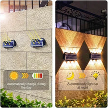 Load image into Gallery viewer, Solar Lights for Outside Solar Fence Lights Outdoor Waterproof