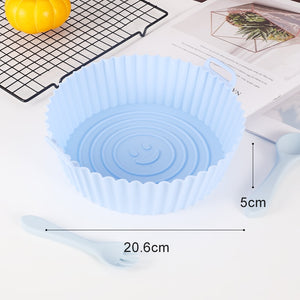 20cm Air Fryers Oven Baking Tray Fried Chicken Basket Mat AirFryer Silicone
