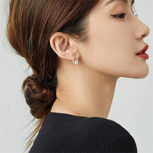 Load image into Gallery viewer, SKEDS Fashion Cross Stud Earrings For Women Girls Korean Style Elegant Crystal Jewelry Ear Rings Fishtail Lady Earrings Gift