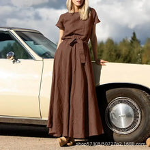 Load image into Gallery viewer, Solid Sundress Fashion Casual Oversized Shirt Dresses Summer Short