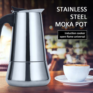 2/4/6/9/12 Cups Stainless Steel Italian Top Moka Espresso Cafeteira Expresso