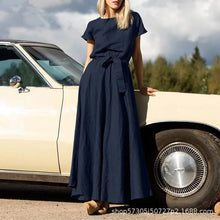 Load image into Gallery viewer, Solid Sundress Fashion Casual Oversized Shirt Dresses Summer Short