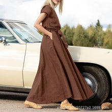 Load image into Gallery viewer, Solid Sundress Fashion Casual Oversized Shirt Dresses Summer Short