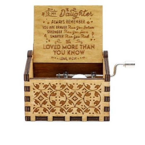new handcranked music box LOVE MOM2