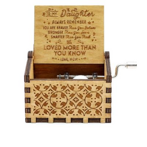 new handcranked music box LOVE MOM2