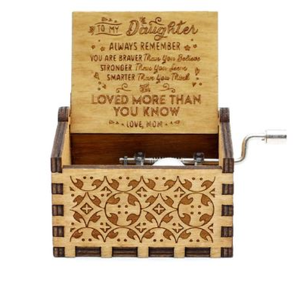 new handcranked music box LOVE MOM2