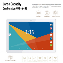 Load image into Gallery viewer, Android Tablet|10 Tablets PC 10.1&quot; Inch,HD,3G, WiFi, GPS, GSM, Octa Core, 64GB ROM,4GB RAM, Dual Sim Card, 1280*800 IPS, Black