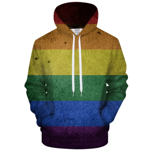 Pride Stripes Hoodie 3D Sweatshirt Pullover Hoodie