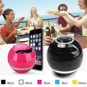 Fashion design Smart Bluetooth speakers 7 color LED light emitting 3D stereo surround sound effect bass denoise HD call support TF card