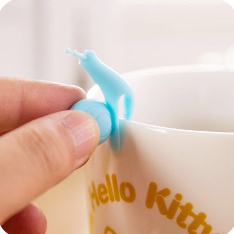 Cute Snail Shape 10 pcs/Set Tea Bag Clip Cup Mug Tea Infusers Strainer Clips Party Decor Silicone Tea Bag Holder Preferred