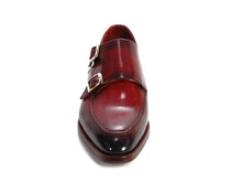 Charger l\&#39;image dans la visionneuse de la galerie, Paul Parkman Men&#39;s Double Monkstrap Shoes Black &amp; Bordeaux (ID#PP3851)