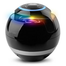 Load image into Gallery viewer, Fashion design Smart Bluetooth speakers 7 color LED light emitting 3D stereo surround sound effect bass denoise HD call support TF card