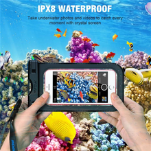 Load image into Gallery viewer, [2 PCS] Mpow PA078 IPX8 Universal Waterproof Phone Case Pouch For iPhone X Dry Bag Hiking Dirtproof Snowproof Pouch For Xiaomi