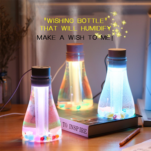 500mL Car Mist Humidifier Diffuser Colorful Night Light Cool Humidifier Desktop Quiet USB Home Humidifier with Luminous Stone