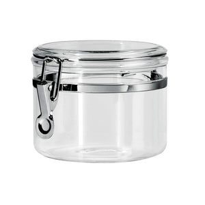 28-Ounce Clear Acrylic Canister with Locking Clamp